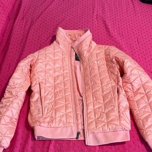 New Under Armour Kids Light Pink Puffer Jacket